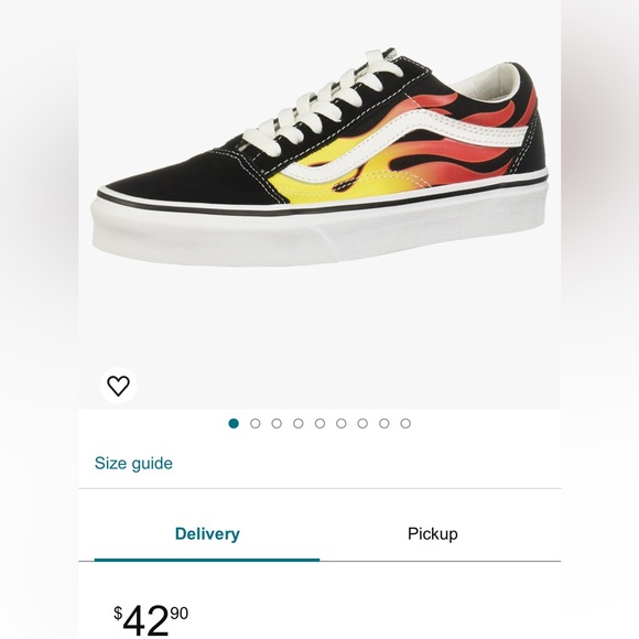 Flamed Vans, Men’s size-6 Women’s size-7.5, preowned, amazing condition! - Picture 3 of 12